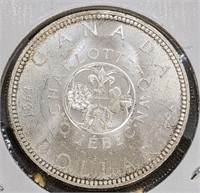 1964 Canadian Silver $1 Dollar Coin