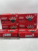 NEW Lot of 6-300ct Clear Light Set