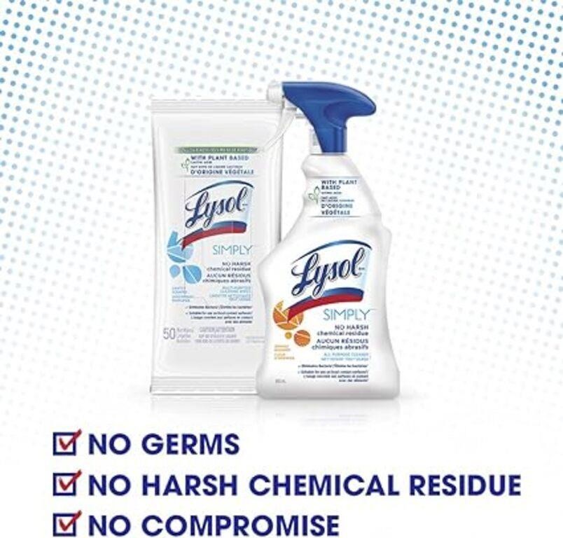 (N) Lysol Simply Multi-Purpose Cleaning Wipes, Her
