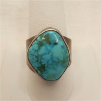 Nat Am Turquoise Silver Ring