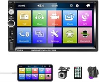 CAMECHO Car Radio 2 DIN Bluetooth with Reversing C