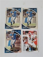 D'andre Swift Rookie Lot of 4 Cards