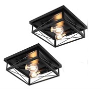 ONELEJA  Flush Mount Ceiling Light Fixture- 2PCS