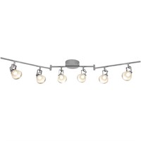 6-Light 4 ft. Chrome Integrated LED Track Lighting