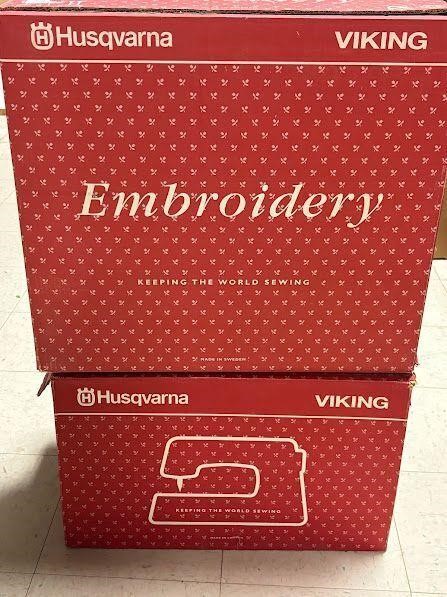 Viking husqvarna Embroidery machine and guide