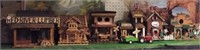 (6) Wood buildings and birdhouses including