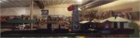 (6) Plastic train layout buildings including