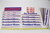 (24) Richard Nixon Bumper Sticker Lot