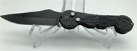 Black Scales Automatic Switchblade Knife with