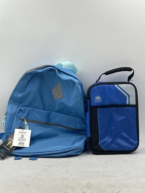 NEW Lot of 2- Backpack & Luchbox Set