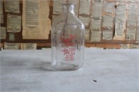 Glass Milk Bottle w/ Lid - Salem Maid Dairy IN