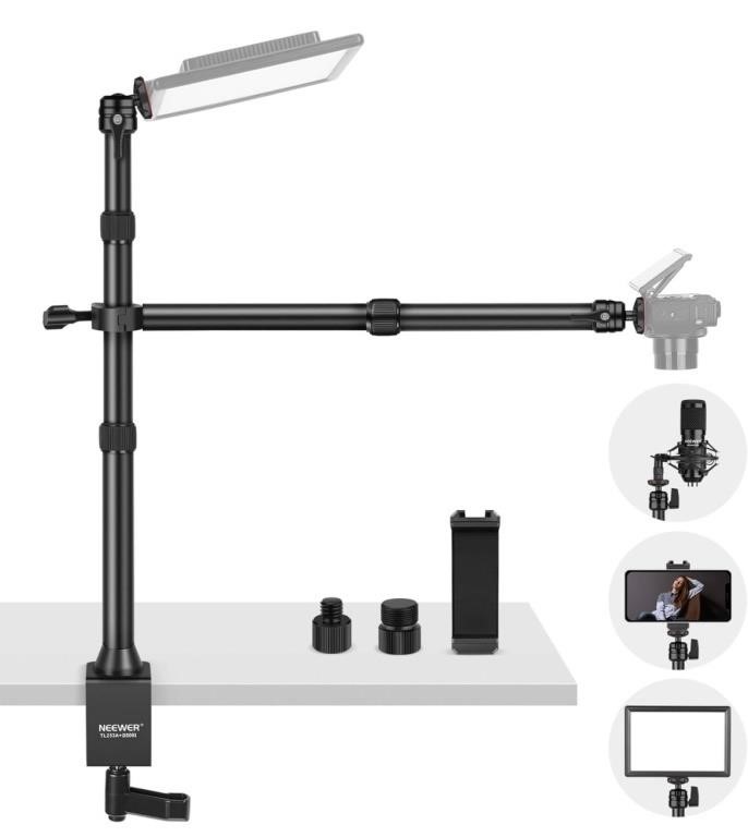 NEEWER Tabletop Overhead Camera Mount Stand with