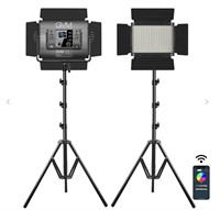 GVM 880RS RGB LED Studio 2-Video-Light-Kit