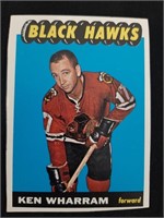 1965-66 Topps NHL Ken Wharram Card