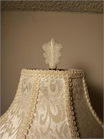 27" Vintage Aladdin Floral Alacite Table Lamp