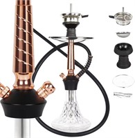 REANICE 17.5" Hookah Set with 1 Hose Glass Hookah)