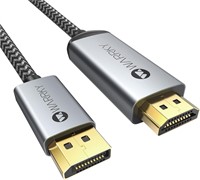 NEW 3.3FT 4K DisplayPort to HDMI Cable