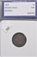 1894 IGS G6 INDIAN HEAD CENT