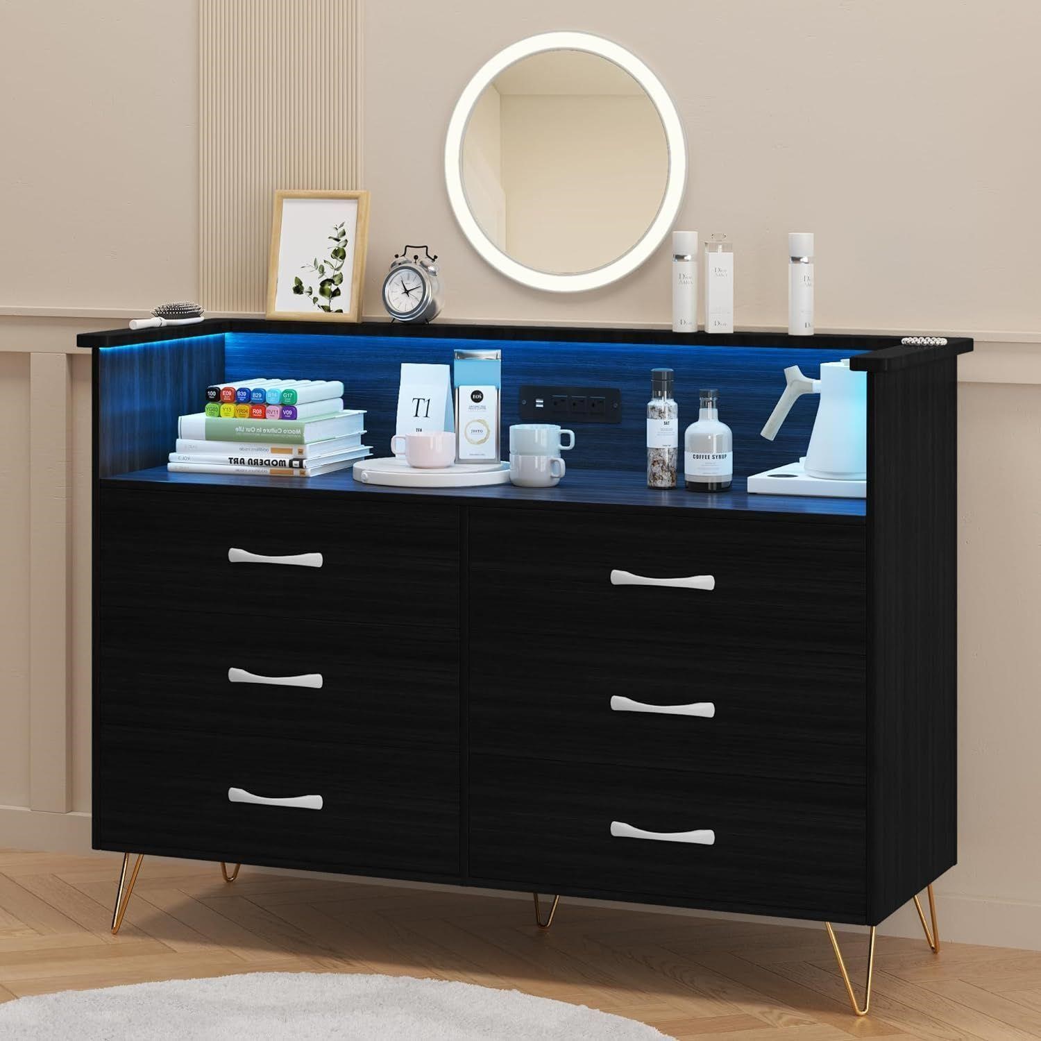 Double Dresser with LED Lights