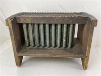 Large Wood and Pewter Antique Candle Molds