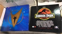 To laser disk box sets Star Trek and Jurassic