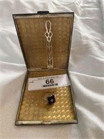 Sterling Cigarette Case & Ladies 10kt Gold Ring