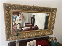 Gold Wood Framed Mirror