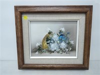 flower painting by Rossy and Print in frame by sto