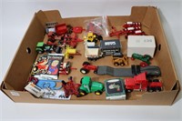 COLLECTION OF 1/64 FARM TRACTORS, WAGONS, TRUCK