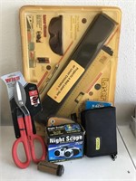 Laser Tool Kit NIB, Tinner Snips NIP  & More