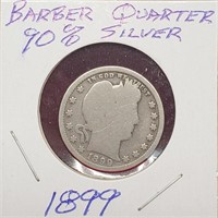 1899 Silver Barber Quarter