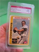 Roger Staubach Graded Collectors Card
