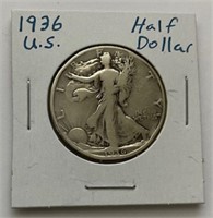 USA 1936 Half Dollar-Silver