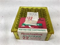 Remington 22" Long Rifle 100 Rim Fire Cartridges