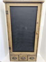 Wall Cabinet with Chalkboard Door