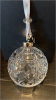 (2) Waterford Crystal  ball Christmas ornament