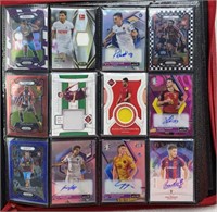66 cards in binder - High End football auto patch
