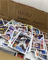 4000 mixed sports cards - mostly baseball
