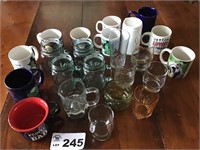 CUPS, MUGS, GLASSES