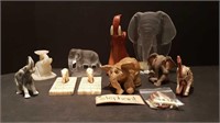 ASSORTMENT OF ELEPHANT ORNAMENTS