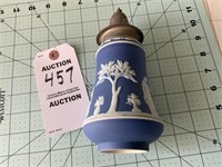 Antique Wedgwood Jasperware Blue Sugar Shaker