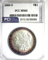 1883-O Morgan PCI MS65 Nice Rim Color
