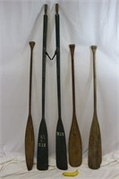 Collection of Vintage Wooden Paddles