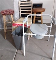 Z - TOILET CHAIR, STOOLS, CHAIR, WASTE BASKET (G10