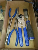 2 LONG HANDLED NEEDLE NOSE PLIERS, OTHER