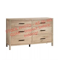 Sauder 6-Drawer Dresser, Prime Oak