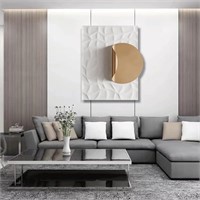 ZXWCYJ Metal Wall Art Decor for Living Room 3D Mod