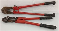 24" bolt cutters and 20" crimping tool