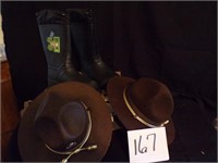 NEW INSULATED BOOTS (11) & HATS