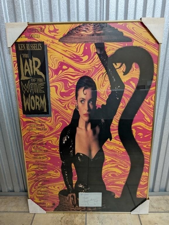Movie Poster - Lair of the White Worm - SIGNED